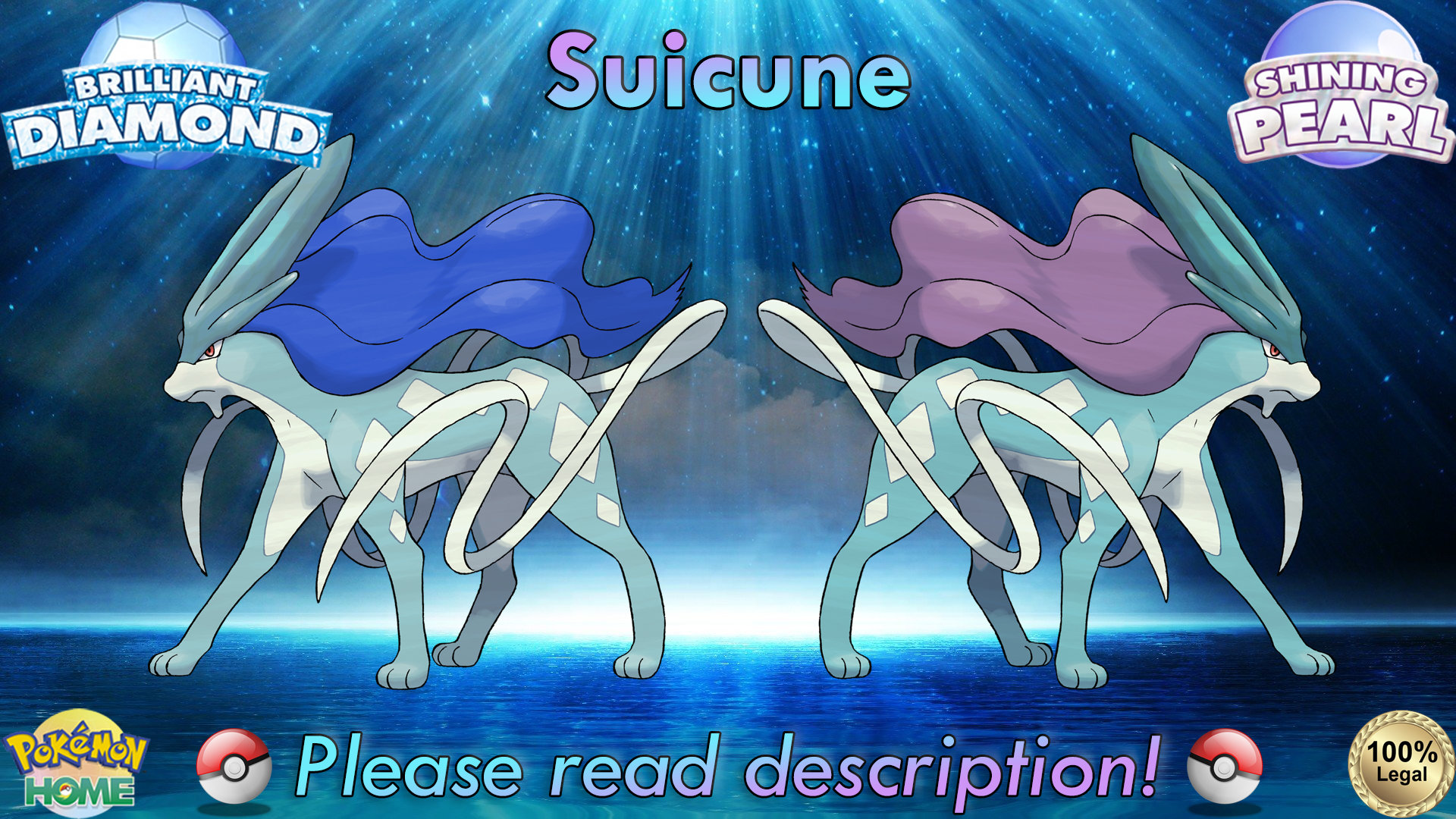 Shiny/non-shiny Raikou/entei/suicune Pack/bundle 6IV 