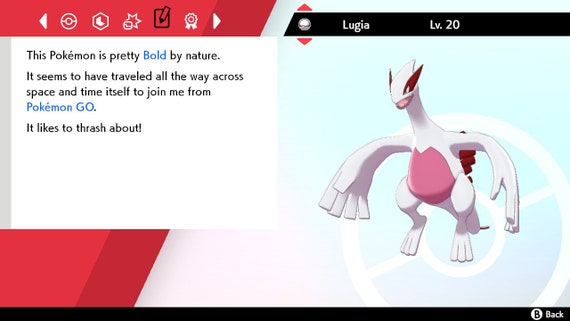 Pokemon Sword Shield ✨ SHINY ✨ 1 LEVEL LUGIA LEGENDARY 6IV FAST