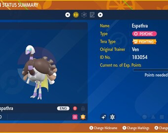 Espathra for Champions Battle Ready - Pokémon HOME (100% Legal)