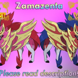 Zamazenta Crowned Shield Shiny or Non 6 IV Competitive Pokémon Scarlet  Violet