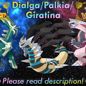 Shiny 6IV Palkia, Giratina, and Dialga in both forms Legendary Pokemon 6 PC  Bundle for Legends Arceus, Scarlet, and Violet - elymbmx