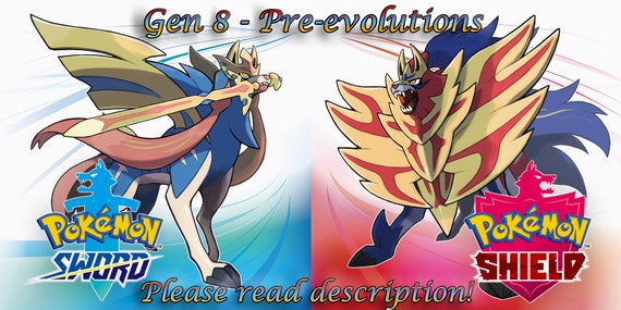 Shiny Gen 8 pre-evolutions Pokemon Sword/shield switch 