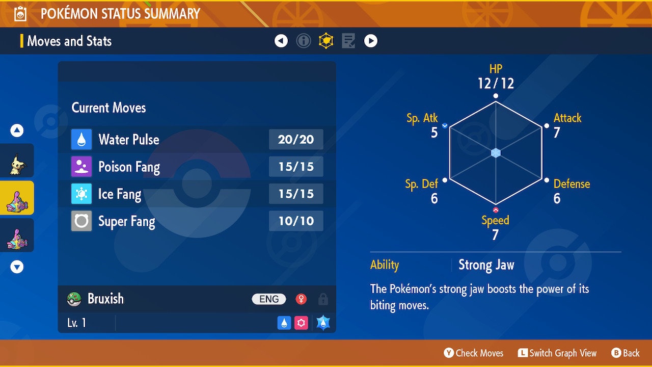 Shiny/Non-shiny Bruxish 6IV - Pokémon Scarlet/Violet (100% Legal)