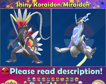 Paldea's Shiny Koraidon Miraidon Legendary Paradox Bundle EVENT - Pokémon Scarlet Violet HOME (100% Legal)