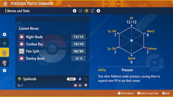 Pokemon 10442 Shiny Mega Spiritomb Pokedex: Evolution, Moves