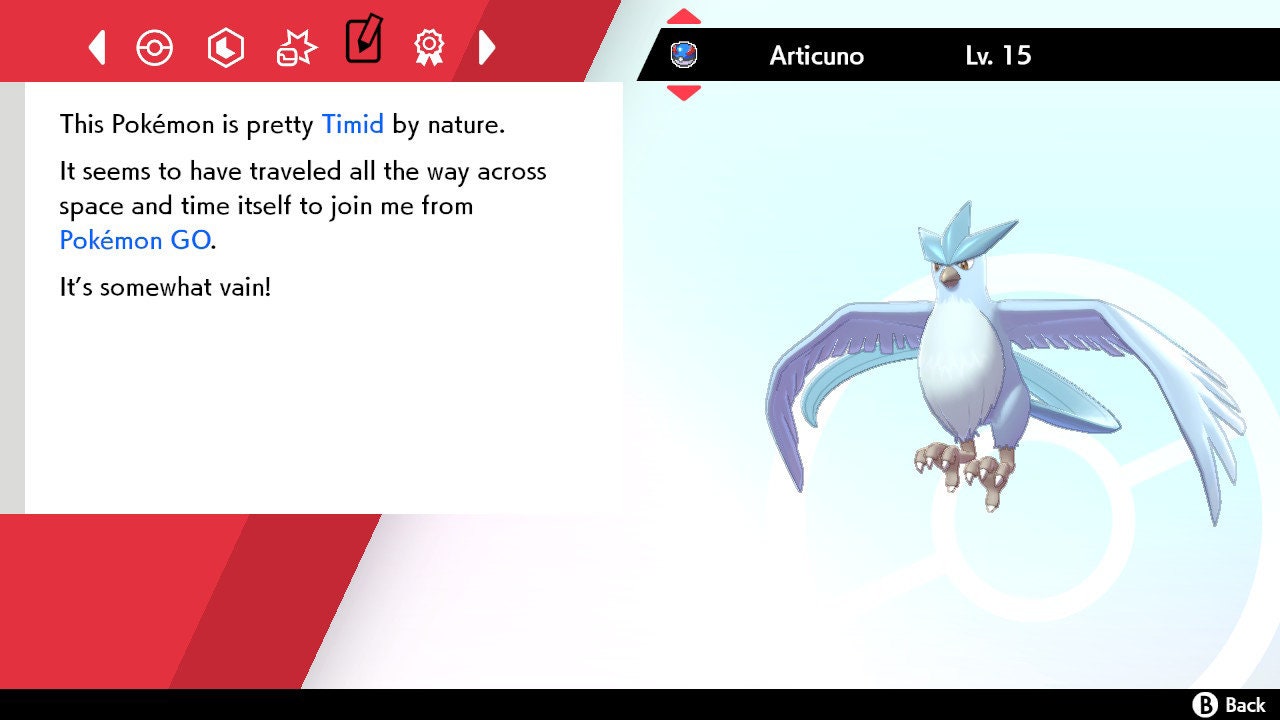 Shiny Articuno - Pokemon Go