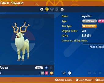 Wyrdeer for Champions Battle Ready - Pokémon HOME (100% Legal)