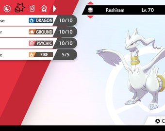 Shiny Reshiram Pokemon GO (exchange) ✨ Pokemon GO ✨