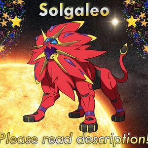 6IV Ultra Shiny Solgaleo & Lunala Pokemon Sword and Shield (Square Shiny)