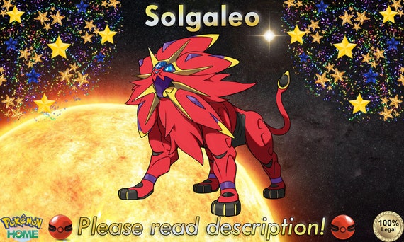 Shiny Solgaleo 6IV - Pokemon S/M US/UM Sword/Shield - Fast Delivery
