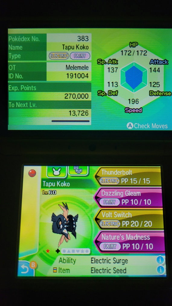 ✨ ULTRA SHINY TAPU KOKO ✨ LEGENDARY 6IV BATTLE-READY, Pokemon Sword and  Shield