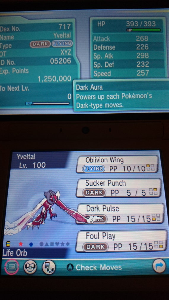 6IV Shiny Yveltal ✨ Legendary Pokémon For Legends Z-A | Nintendo Switch | Best Stats | Region Free Australia Import - View #3