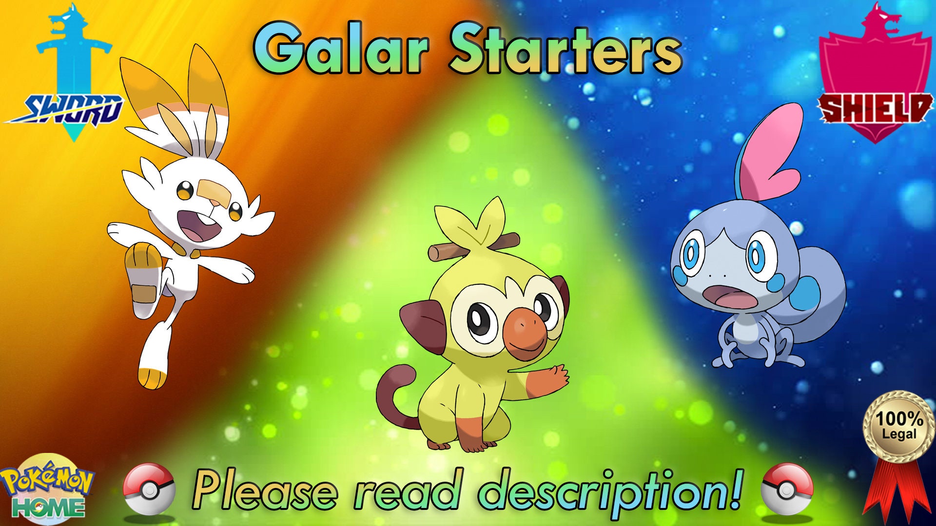 Pokémon Sword and Shield starters Sobble, Scorbunny and Grookey