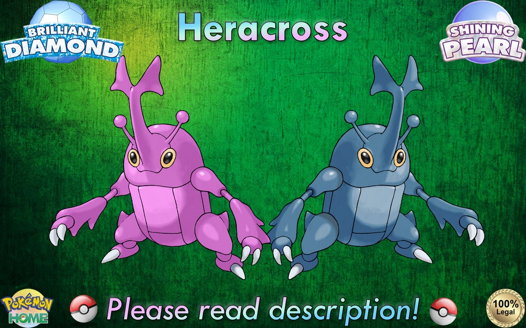 Shiny/nonshiny Heracross 6IV Brilliant Diamond/shining Etsy