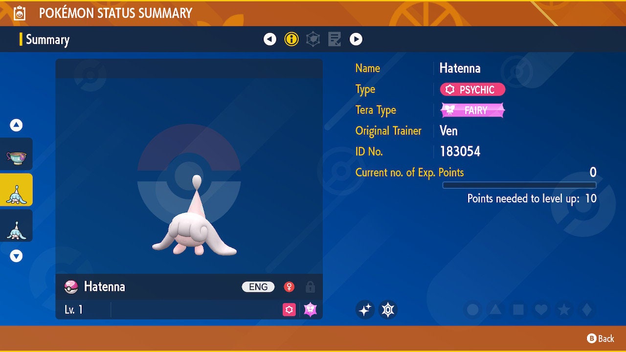 Shiny/non-shiny Hatenna/hatterene 6IV - Pokmon Scarlet/violet (100% Legal)  - Etsy