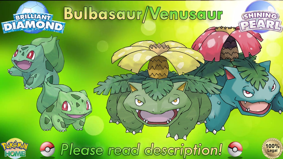 Shiny Bulbasaur 50,000,000 Exp