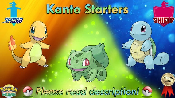 Shiny Bulbasaur/charmander/squirtle Starter Pack 6IV Pokemon 