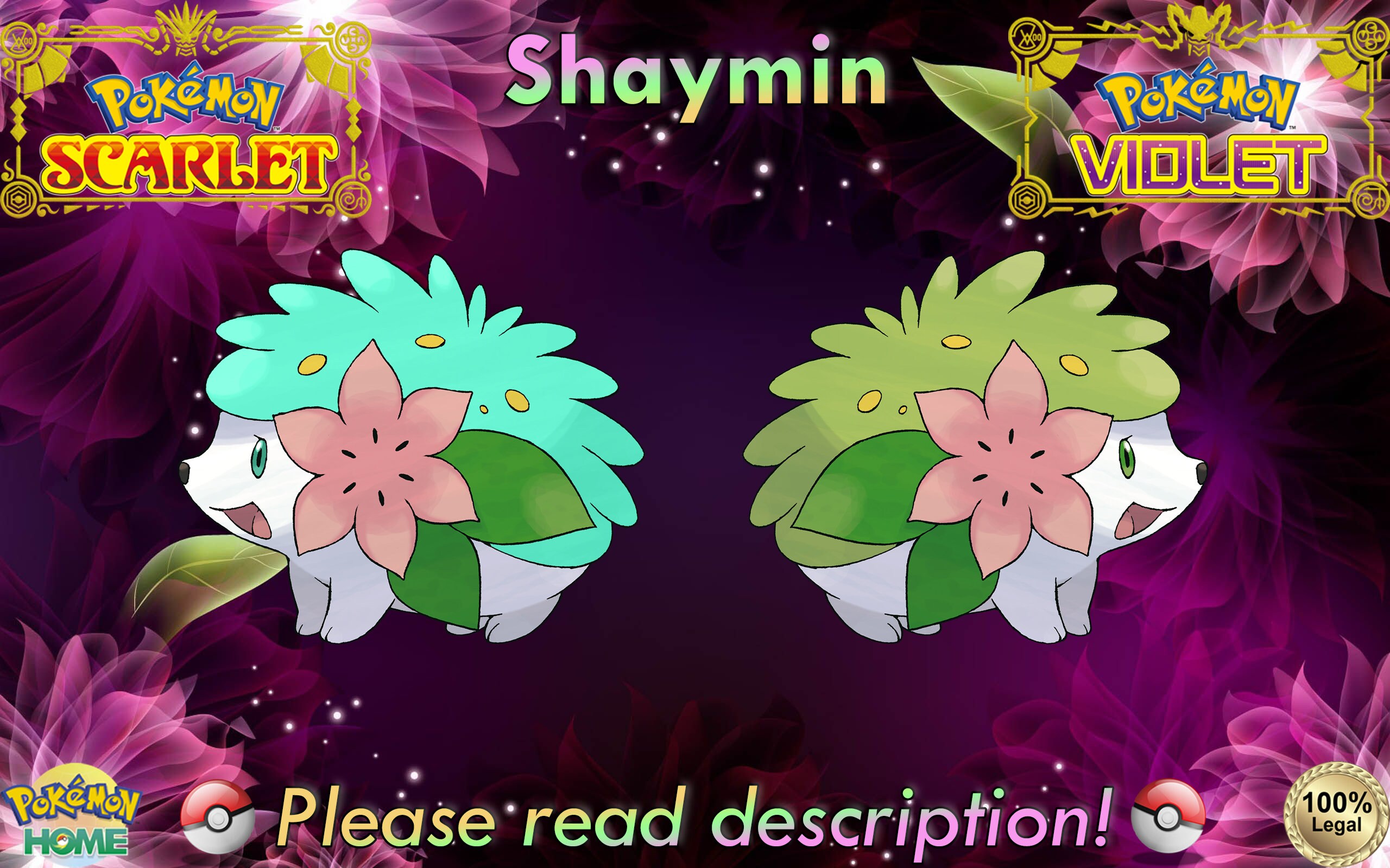 SHAYMIN SKY, 6IV TIMID, BATTLE-READY MYTHICAL, Pokemon Scarlet and  Violet