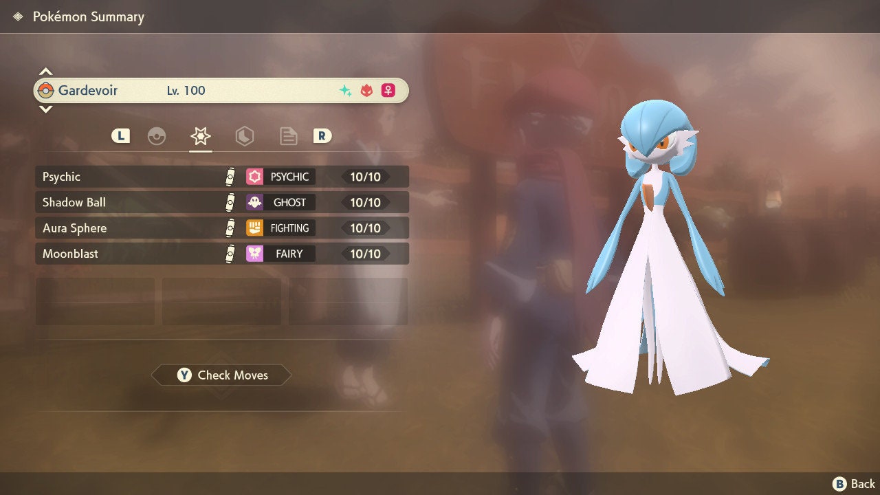 Pokemon Brilliant Diamond and Shining Pearl Gardevoir 6IV-EV