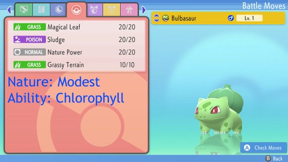 Shiny/non-shiny Bulbasaur/venusaur 6IV Brilliant 