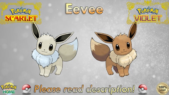 Shiny/Non-shiny Eevee 6IV - Pokémon Scarlet/Violet (100% Legal)