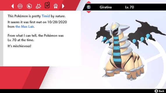 ✨ SHINY ✨ GIRATINA MAX Effort LEVEL 1 Pokemon Legends Arceus FAST DELIVERY