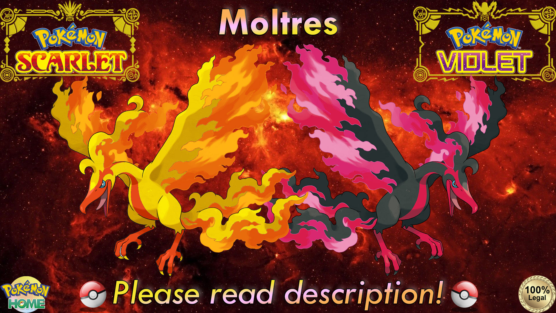 Galarian Moltres, Official Website