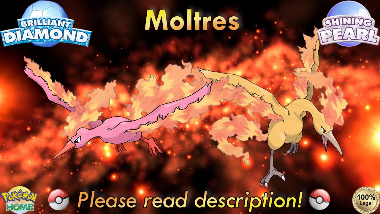 Shiny Moltres 6IV // Pokemon Brilliant Diamond & Shining Pearl 