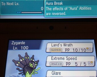 Pokemon Ultra Sun and Moon XYZ Zygarde Event Pokemon