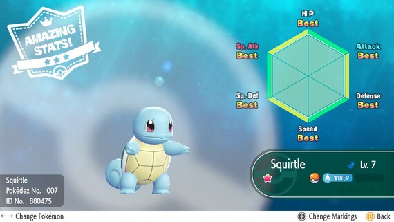 Shiny Bulbasaur/charmander/squirtle Starter Pack 6IV Pokemon 