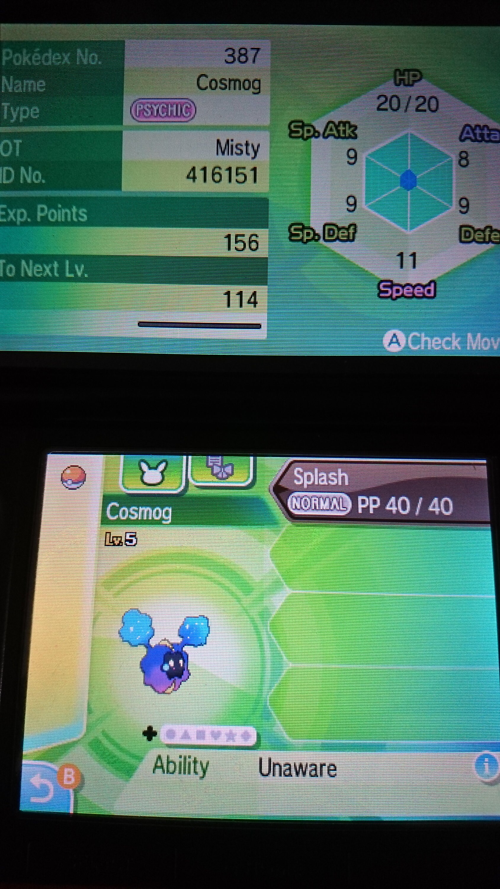 Cosmog Shiny Locked 6iv Pokemon S M Us Um Sword Shield Etsy Polska