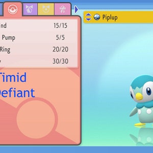 Glanzend/niet-glanzend Piplup/Empoleon 6IV - briljante diamant/glanzende parel (100% legaal)