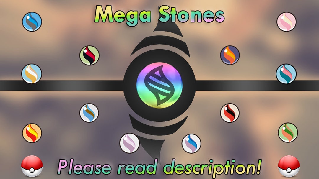 6IV Shiny Mega Evolutions Pokemon & Mega Stones for Ultra Sun & Ultra Moon