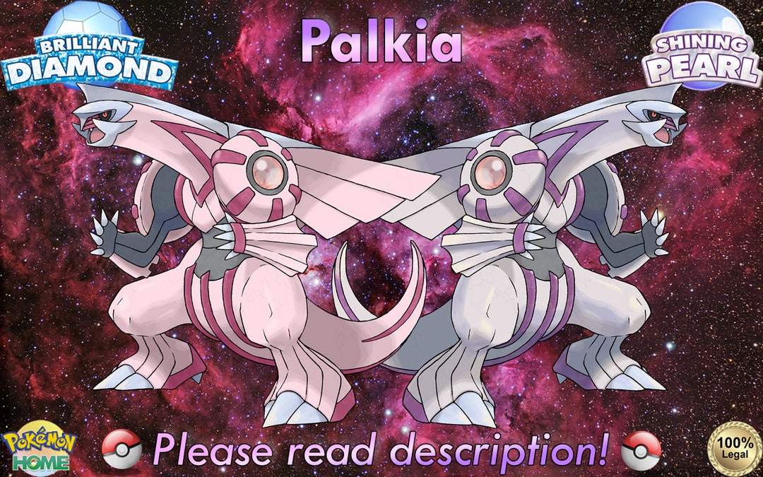 Shiny PALKIA 6IV Legendary / Pokemon Brilliant Diamond and 