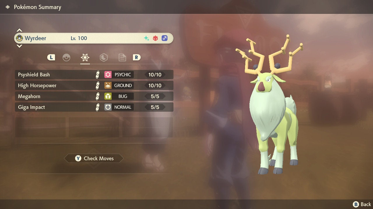 Shiny Stantler Pokemon White