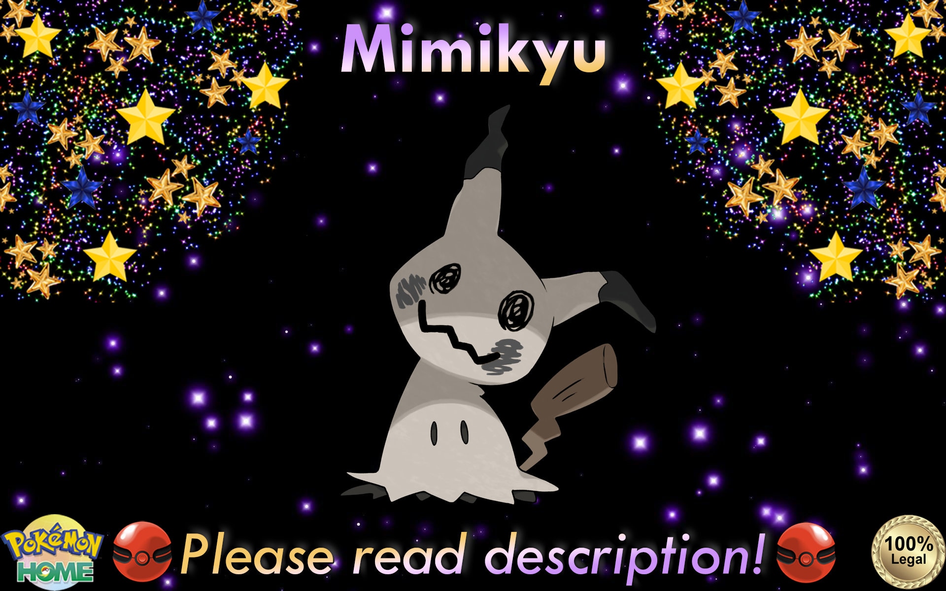 ✨ Ultra Shiny Mimikyu ✨ Pokemon Violet Scarlet ✨ Max Stats All Moves 6 IV