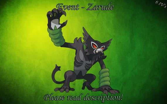 Get a Zarude in Pokémon Sw/Sh : r/PokemonSwordAndShield