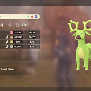 Shiny/Non-shiny Stantler/Wyrdeer Hisui Alpha 6IV/EV - Legends Arceus (100% Legal)