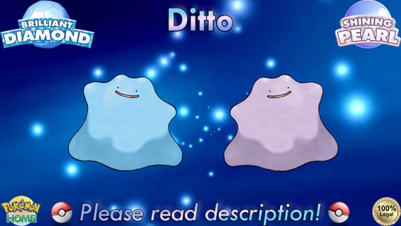 NEW BRILLIANT DIAMOND AND SHINING PEARL 6IV SHINY MASUDA DITTO + DESTINY  KNOT