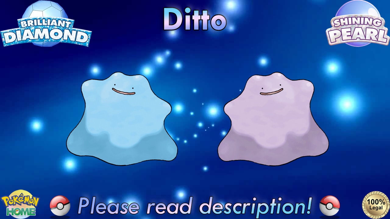 ✨Shiny Japanese 6IV Ditto Masuda ✨Pokemon Scarlet and Violet Escarlata  Purpura