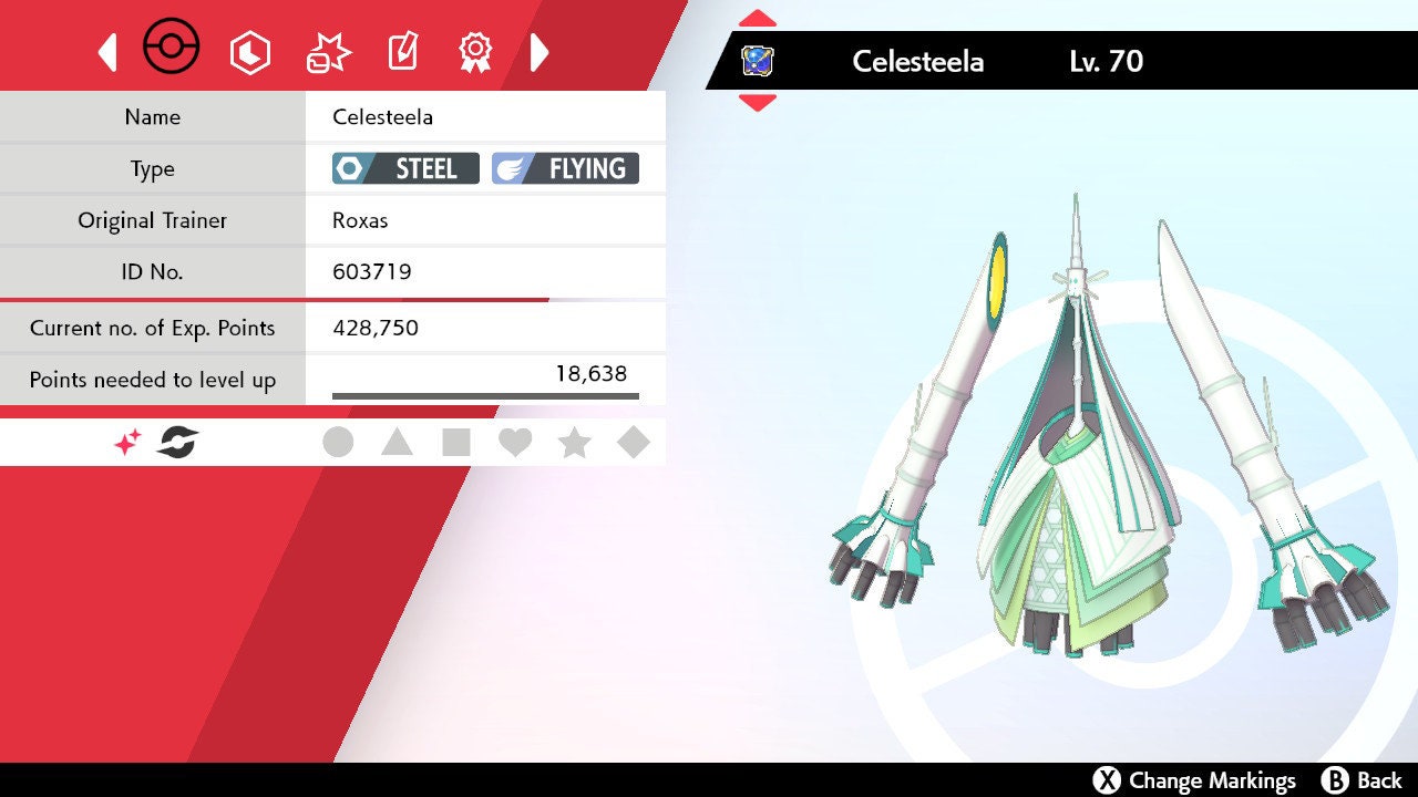 Shiny Celesteela 6IV Pokemon S/M US/UM Sword/shield Fast -  Sweden