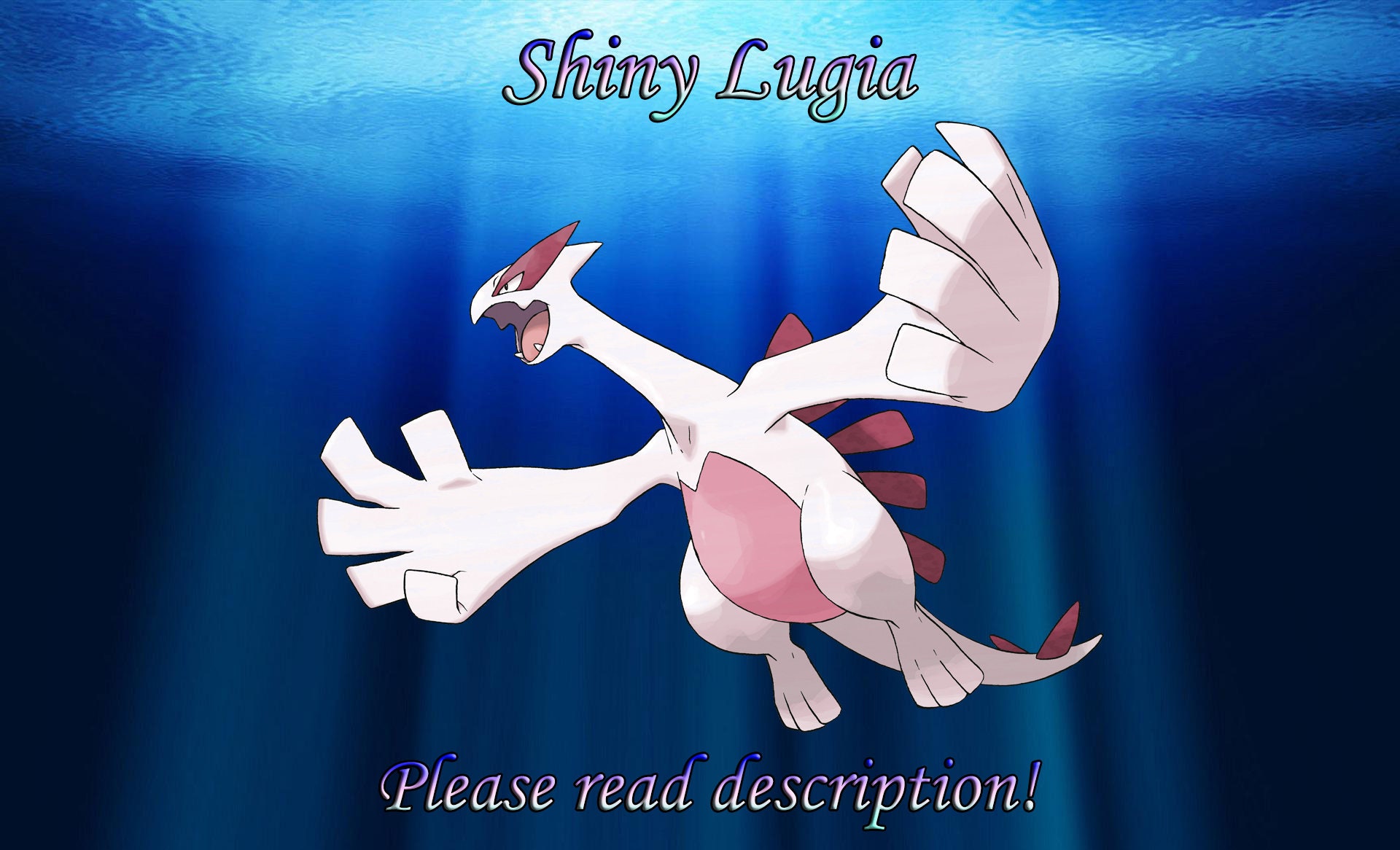 Pokemon Sword Shield ✨ SHINY ✨ 1 LEVEL LUGIA LEGENDARY 6IV FAST
