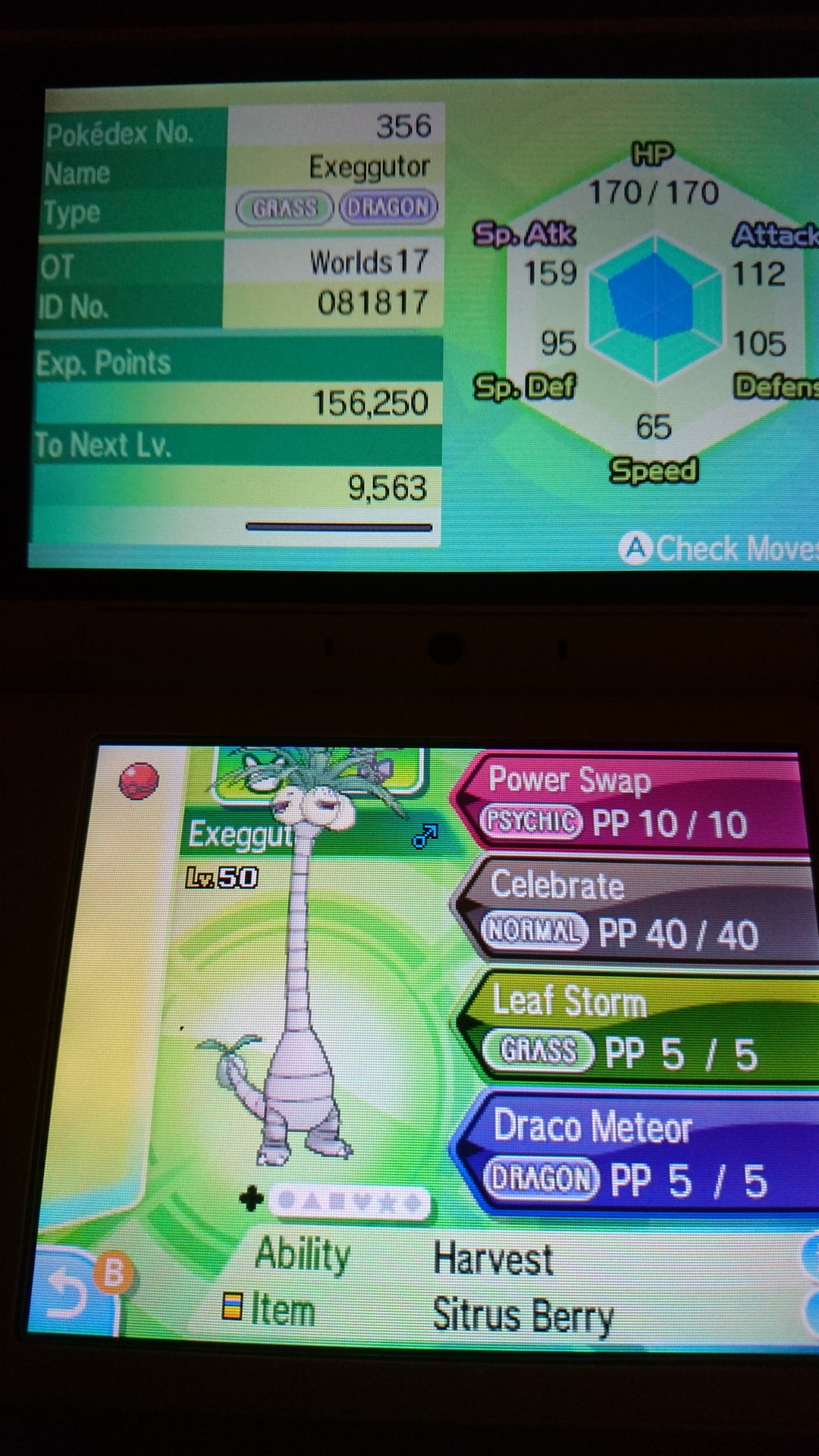 Alolan Exeggutor 2017 World Championships EVENT 6IV - Pokémon Sw/sh S/V ...