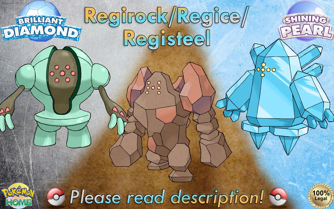 Pokemon HOME // Shiny Regigigas Regirock Registeel Regice 6IV -  Israel