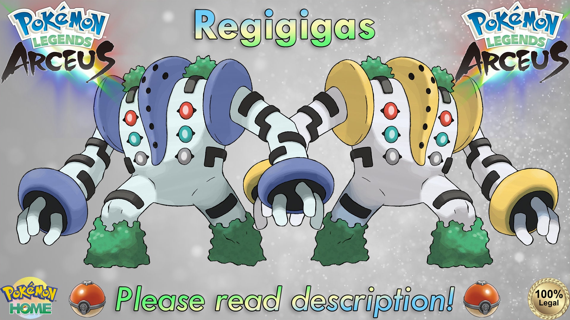 MAX Effort Level Legendary Regigigas/ Pokémon Legends: Arceus