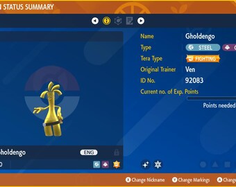 Gholdengo for Champions Battle Ready - Pokémon HOME (100% Legal)