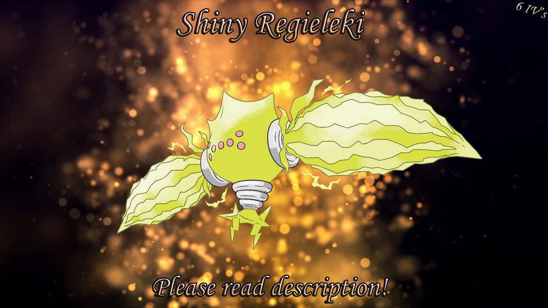 Shiny Regieleki 6iv Pokemon Swordshield Switch Fast Delivery Etsy