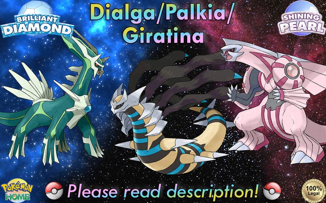 Shiny Giratina Dialga Palkia EV Trained 3 Pack // Pokemon 