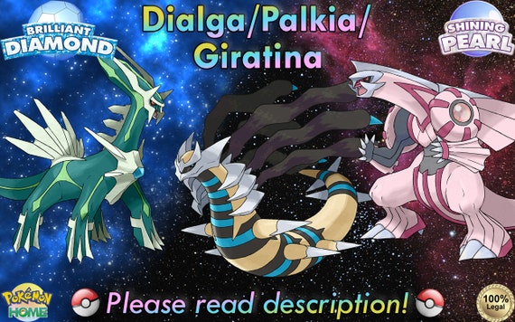 Sinnoh Legendary: Dialga; Palkia; Giratina Altered and Origin