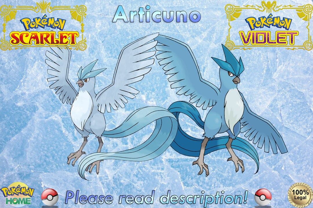 Pokémon Scarlet and Violet/ Rare Shiny Articuno Galarian/ 6IV 